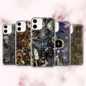 Whimsigoth Phone Case Whimsical Goth Dark Cover for iPhone 16, 15, 14, 13, 12, 11 Samsung S25, S24, A16, A56 Pixel 9A, 9Pro XL, 8A 8Pro