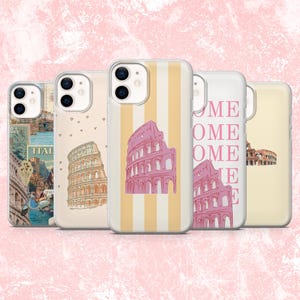 Italy Phone Case Rome Italian Cover for iPhone 16, 15, 14, 13, 12, 11 Samsung S25, S24F, S23, A16, A56 Pixel 9A, 9Pro XL, 8A, 8Pro, 7A