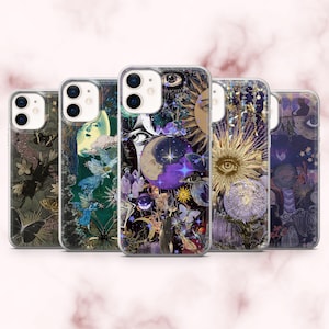Whimsical Phone Case Gothic Whimsigoth Dark Cover for iPhone 16, 15, 14, 13, 12, 11 Samsung S25, S24, A16, A56 Pixel 9A, 9Pro XL, 8A 8Pro