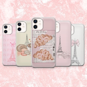 Paris Phone Case French Aesthetic France Cover for iPhone 16, 15, 14, 13, 12, 11 Samsung S25, S24F, S23, A16, A56 Pixel 9A, 9Pro XL, 8A 8Pro
