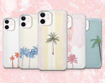 Palm Phone Case Beachy Coastal Cover for iPhone 16, 15, 14, 13, 12, 11 Samsung S25, S24F, S23, A16, A56 Pixel 9A, 9Pro XL, 8A, 8Pro