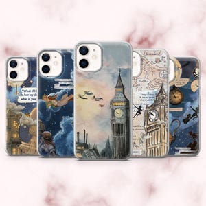 Peter Pan Phone Case Tinkerbell Neverland Cover for iPhone 16, 15, 14, 13, 12, 11 Samsung S25, S24, A16, A56 Pixel 9A, 9Pro XL, 8A 8Pro