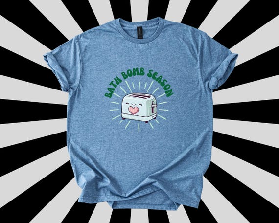 Toaster Bath Shirt, Dark Humor Bath Bomb, Adult Humor T-Shirt, Inappropriate Shirt, Funny Gag Top for Men, Funny Toaster Bath Gag Gift