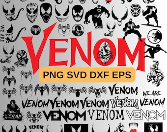 Venom Bundle - Venom svg - Venom png - Design - PNG - SVG - Digital Download
