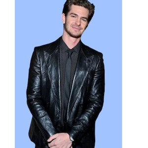Black Leather Blazer Men | Handmade Genuine Lambskin