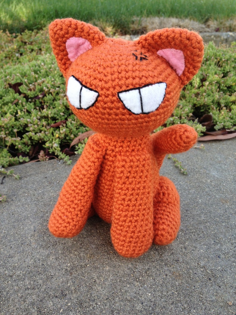 Fruits Basket Kyo Cat PDF Amigurumi Crochet Pattern, Zodiac Animal Crochet, Anime Amigurumi Cute Cat Step by Step Crochet Tutorial image 4