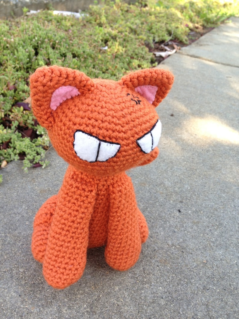 Fruits Basket Kyo Cat PDF Amigurumi Crochet Pattern, Zodiac Animal Crochet, Anime Amigurumi Cute Cat Step by Step Crochet Tutorial image 3