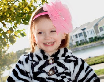 Soft Zebra Print Faux Fur Black and White Girls Crop Jacket