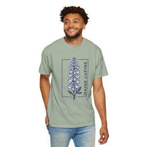 Maine Lupine Floral Tee | Lupine Flower T-Shirt image 13