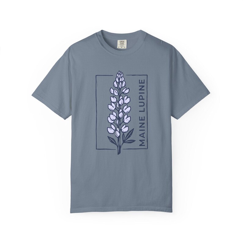 Maine Lupine Floral Tee | Lupine Flower T-Shirt image 10