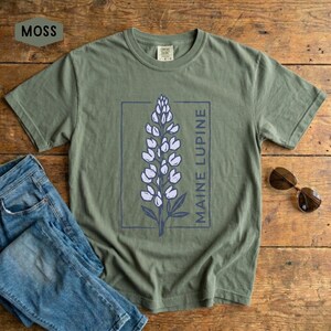 Maine Lupine Floral Tee | Lupine Flower T-Shirt image 6