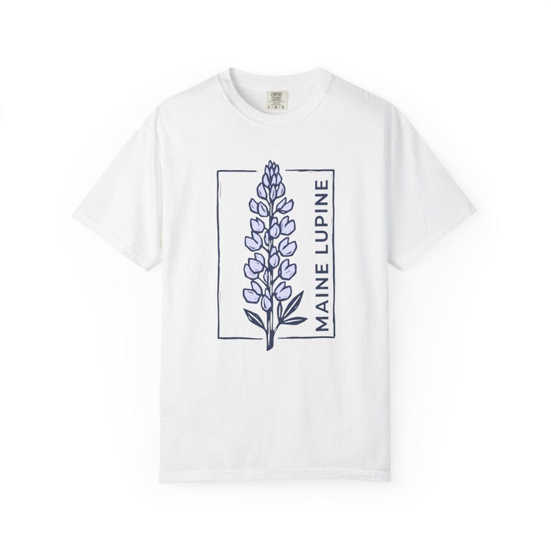 Maine Lupine Floral Tee | Lupine Flower T-Shirt image 19