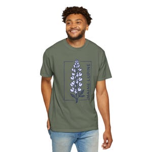 Maine Lupine Floral Tee | Lupine Flower T-Shirt image 15