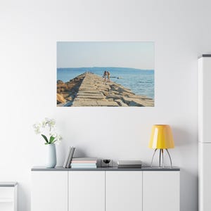 Rockland Wellenbrecher Fotodruck: Küstenlandschaft Maine