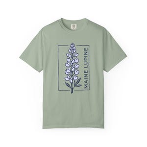 Maine Lupine Floral Tee | Lupine Flower T-Shirt image 12