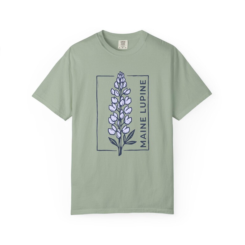 Maine Lupine Floral Tee | Lupine Flower T-Shirt image 12