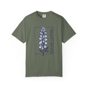 Maine Lupine Floral Tee | Lupine Flower T-Shirt image 14