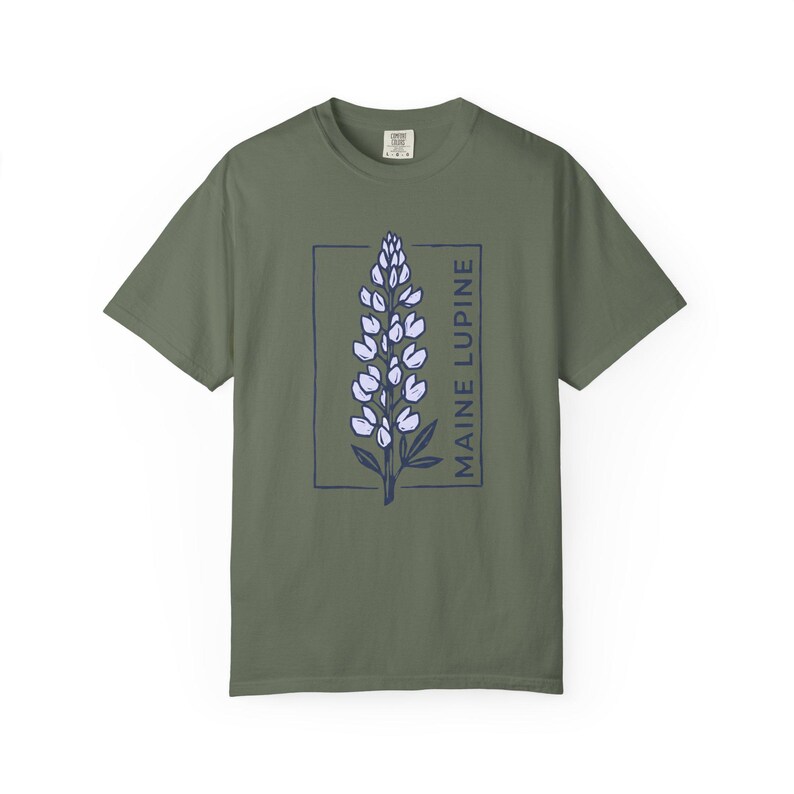 Maine Lupine Floral Tee | Lupine Flower T-Shirt image 14