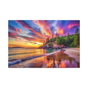 Acadia National Park Sunrise Print: Maine Coastal Landscape Photography