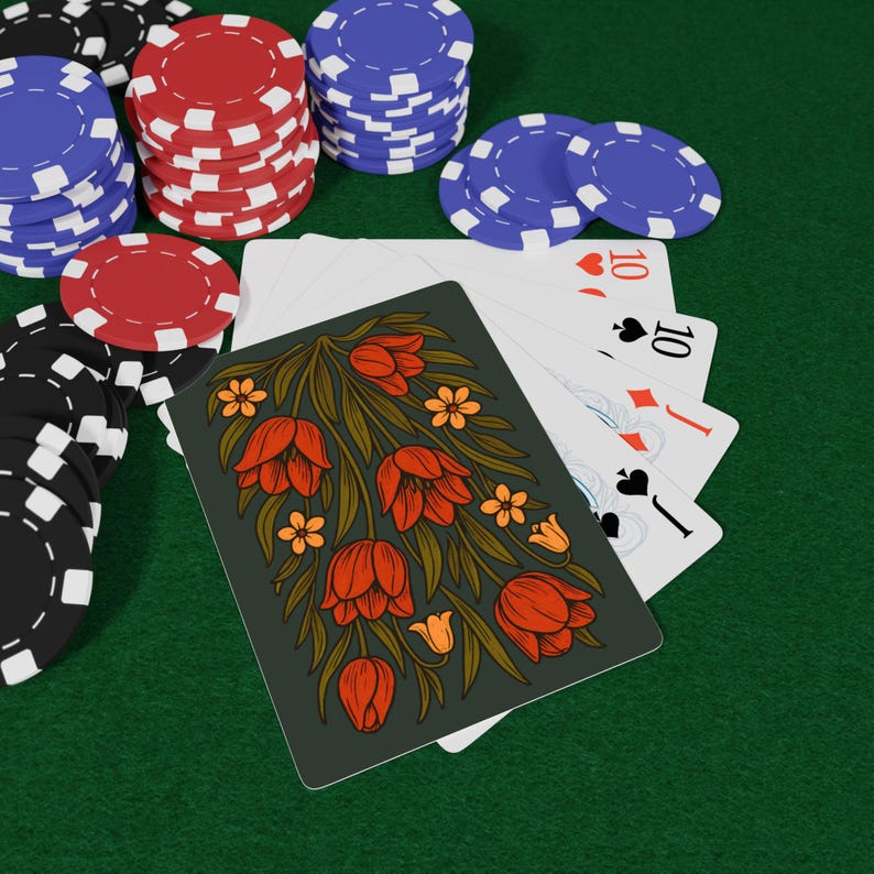 Maine Wildflower Playing Cards, Botanical Card Deck, Dark Cottagecore ...