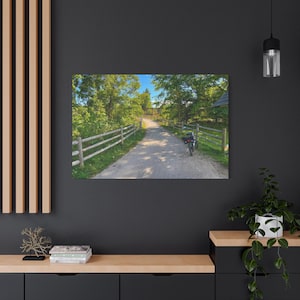 Eastern Trail Bike Path Print: Maine Coastal Wall Art