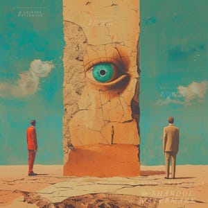 Cracks in Reality | Surreal Eye Wall Art Print | Dreamscape Decor | Abstract Symbolism Poster | Modern Psychedelic Art |