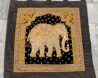 ヴィンテージインドタペストリー：3 x 3フィートの壁掛けホーム