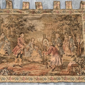 2x3 French Pictorial Tapestry Vintage Wall Hanging Tapestry  Home Decor Tapestry Romantic Tapestry 91x69 cm Free shipping