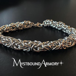The Labyrinth – Byzantine Chainmail Bracelet | Fantasy Jewelry | Handmade Armor Bracelet | Handmade Chainmail Jewelry