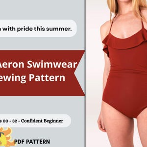 The Aeron Swimsuit Sewing Pattern | bathing suit pattern | swimsuit pattern |swimwear pattern | swimwear sewing pattern |