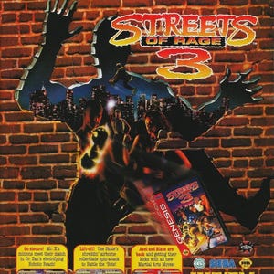 Street of Rage 3 Promotional Poster - Free Shipping
