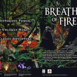 Breath of Fire 3 Promo Retro Poster - Free Shipping