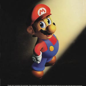Mario 64 Promotional Poster - Free Shipping