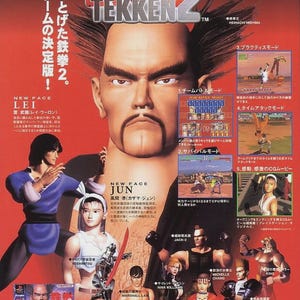 Tekken Tag Tournament Arcade Video Game Poster B2 Size