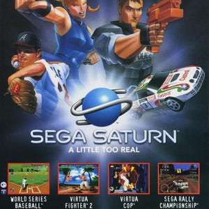 SEGA Saturn Promotional Poster - Free Shipping