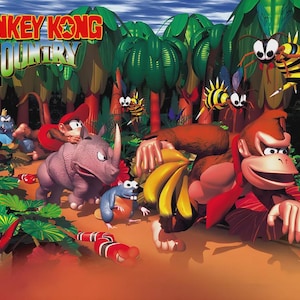 Donkey Kong Country : Promotional Poster - Free Shipping