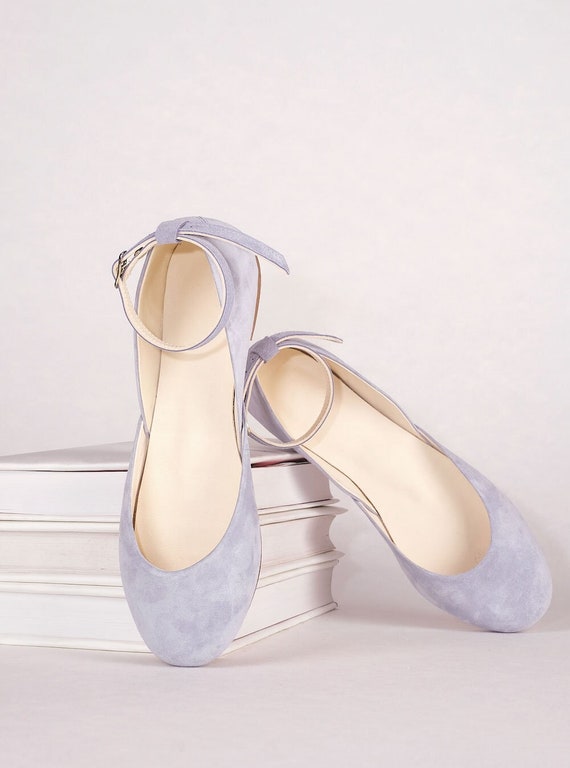 Dusør Nægte Hysterisk Light Blue Wedding Flats Something Blue Bridal Shoes Ankle - Etsy