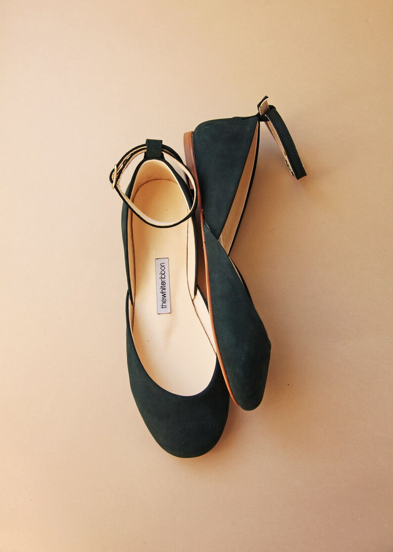 apple green ballet flats