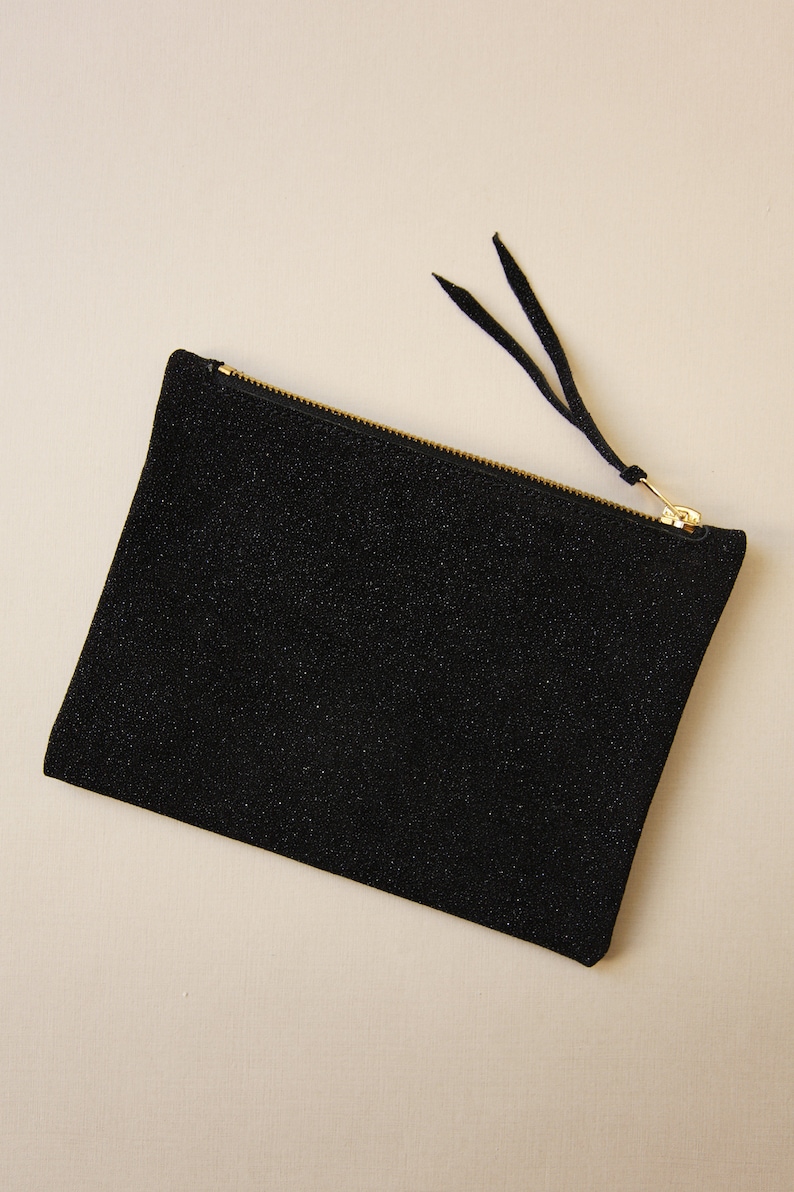 small size sparkling leather purse