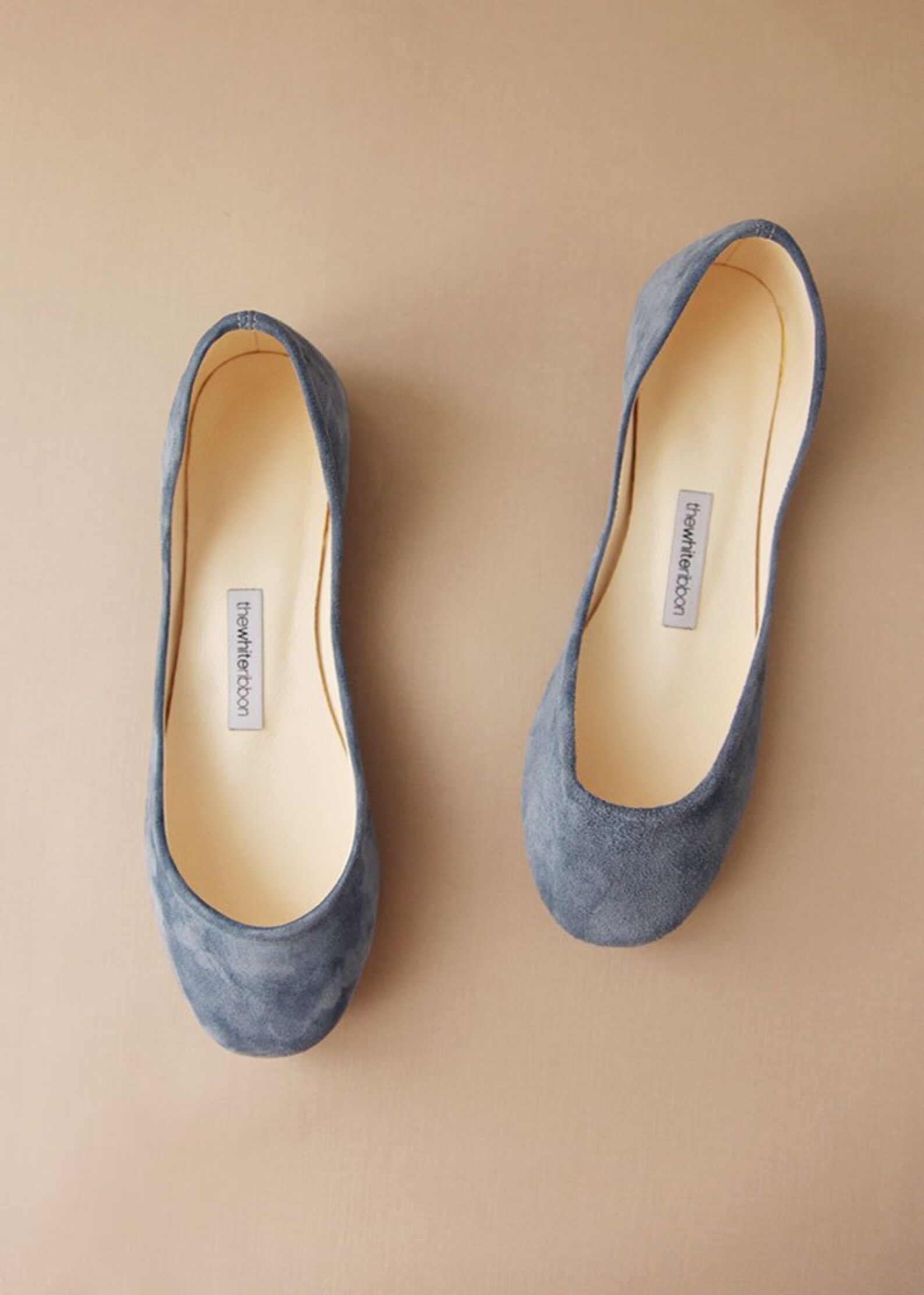 pastel blue suede ballet flats | minimalist suede leather shoes | blue leather shoes ballerina style shoes flats low heel | past