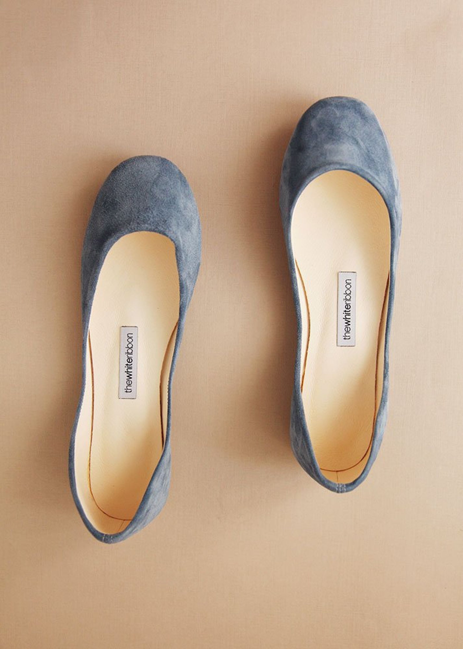 pastel blue suede ballet flats | minimalist suede leather shoes | blue leather shoes ballerina style shoes flats low heel | past