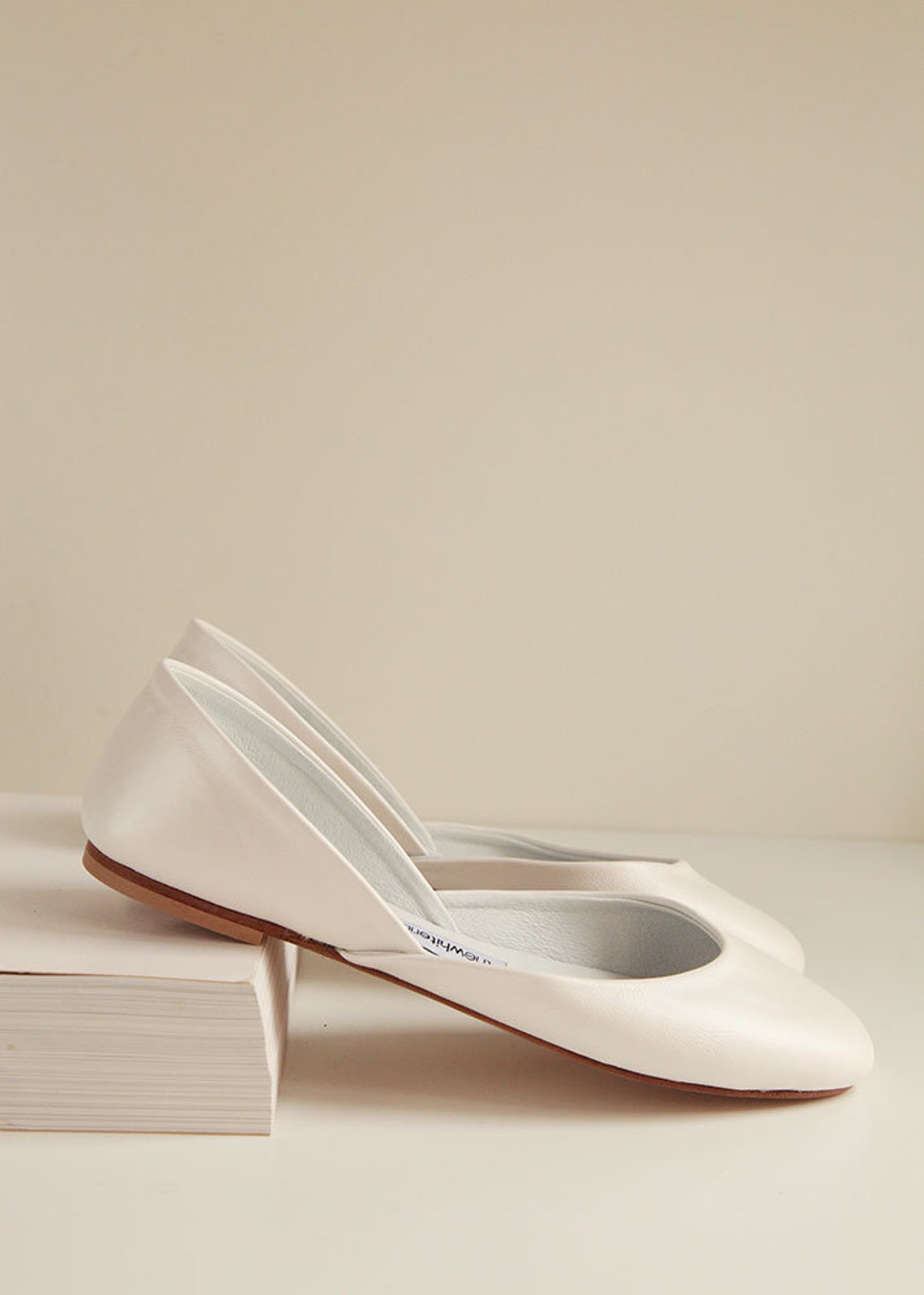 the classic ballet flats in pearl ivory | pointe style shoes | pearl ivory | ready to ship the classic ballet flats in pearl ivory | pointe style shoes | pearl ivory | ready to ship
