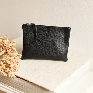 Cartera minimalista, regalo para ella, regalo para mamá, neceser de maquillaje, Noa en negro