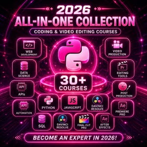 2026 Digital Skills Bundle | Coding , AI & Video Editing Courses | Python, Web Development ,Automation Pack