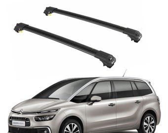 Citroën C4 Grand Picasso MPV 2013- och uppåt Takräcke Låsbara Tvärstänger i Aluminium 2x