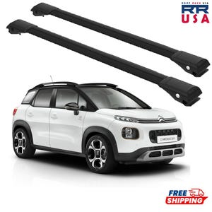 Roof Rack Cross Bars for Citroen C3 Aircross 2017-2022 Black WingBar
