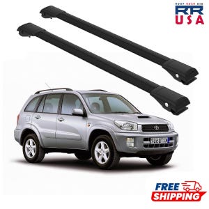 トヨタ RAV4 MK2 XA20 2001-2005用 ルーフラッククロスバー ブラック ウィングバー