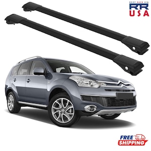 Roof Rack Cross Bars for Citroen C-Crosser 2007-2013 Black WingBar
