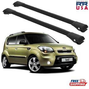 Roof Rack Cross Bars for Kia Soul Since 2014 Black WingBar