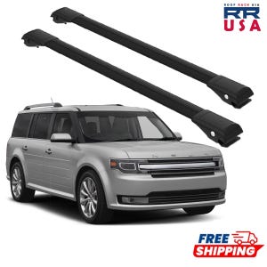 Roof Rack Cross Bars Set For Ford Flex 2009-2022 Black set wingbar